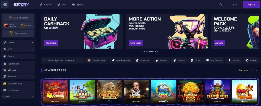 Betory Casino online casino buitenland